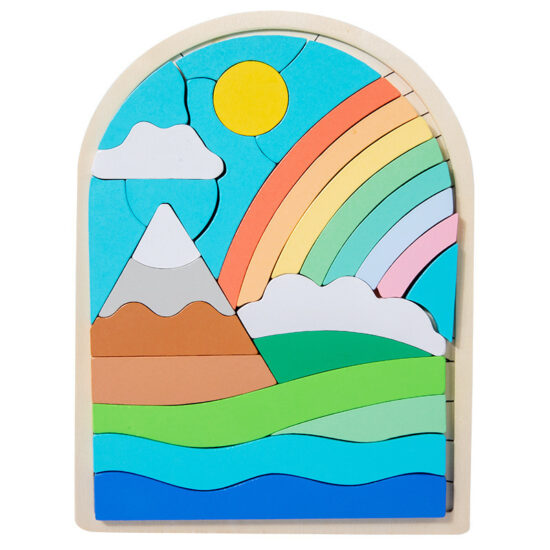 3D cartoon animal puzzle toys for kids educational blocks