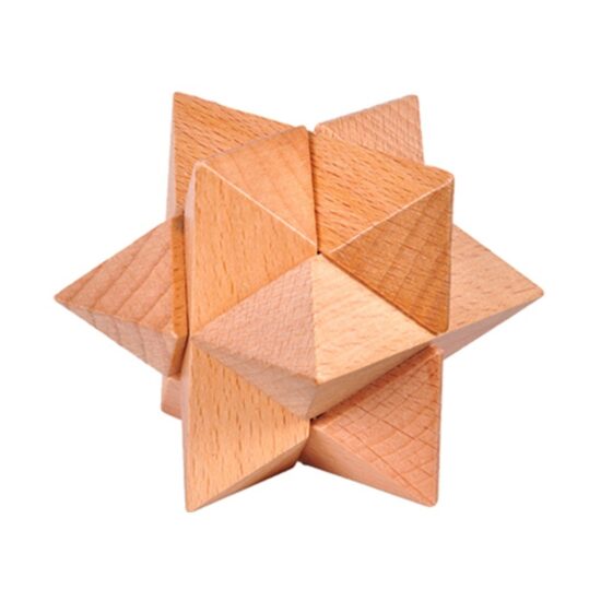 Wooden Chinese Kongming Luban lock puzzles for logic training