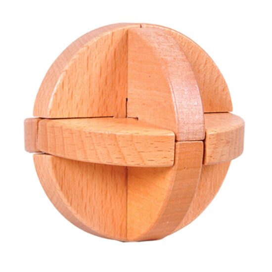 Wooden Chinese Kongming Luban lock puzzles for logic training