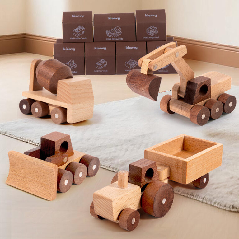 Wooden Construction Toy Truck for Kids