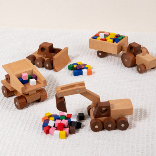 Wooden Construction Toy Truck for Kids