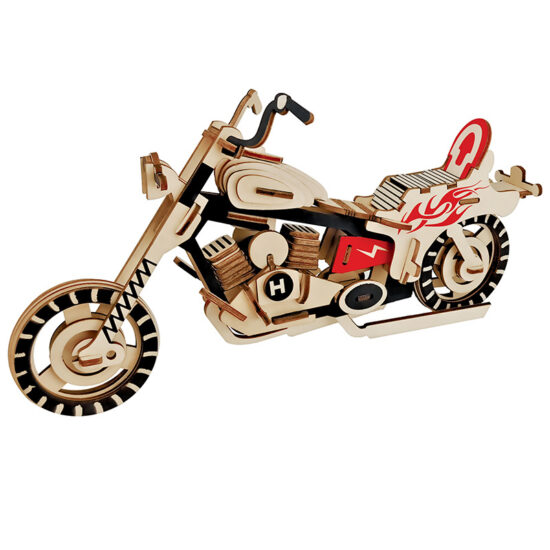 Wooden 3D puzzle model kit for kids – DIY building toy