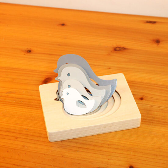 Mini 3D wooden animal puzzle toy for children