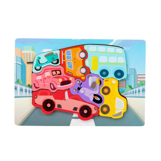 Wooden animal puzzle toy for early childhood learning