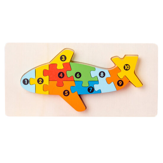 Montessori wooden animal puzzle blocks for toddlers – Early learning toy