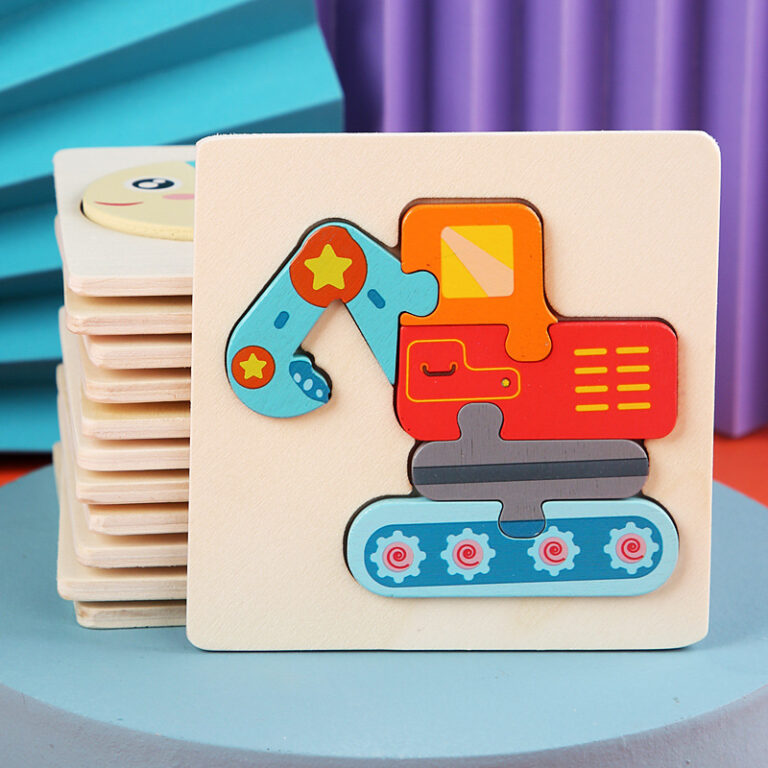 Wooden animal puzzle for toddlers enhancing early learning skills
