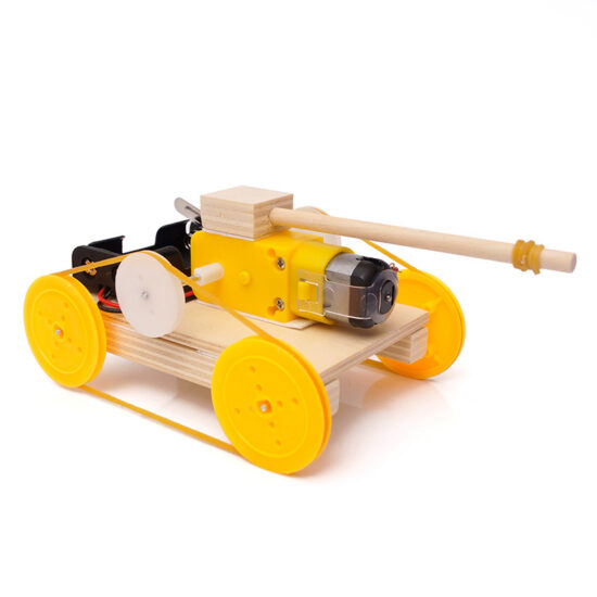 Wooden solar-powered 3D puzzle truck for kids