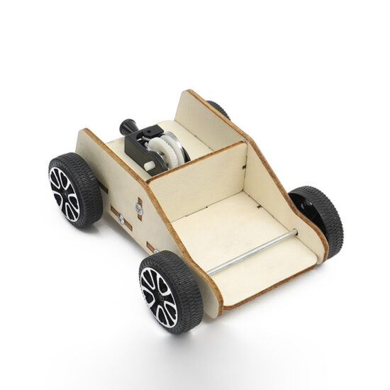 Wooden solar-powered 3D puzzle truck for kids
