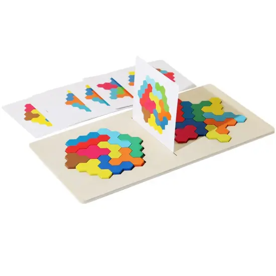  Montessori 2-player wooden matching puzzle game for kids