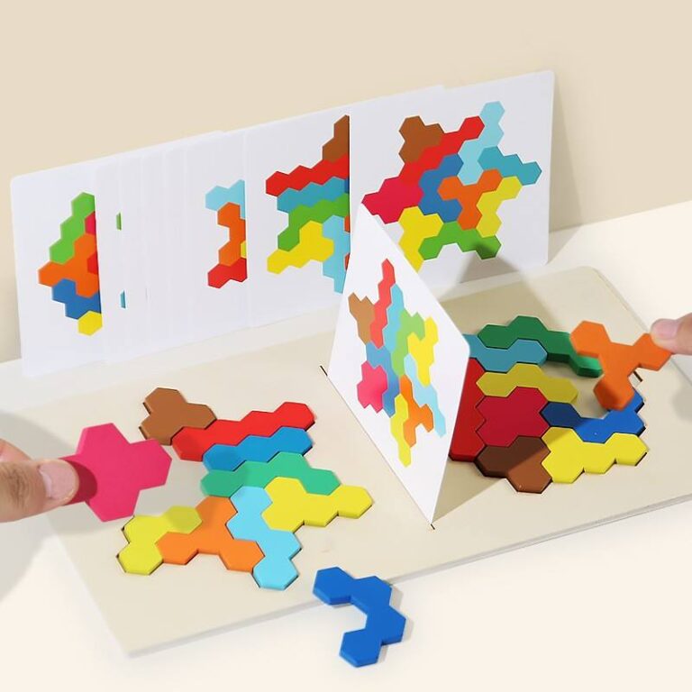 Montessori 2-player wooden matching puzzle game for kids