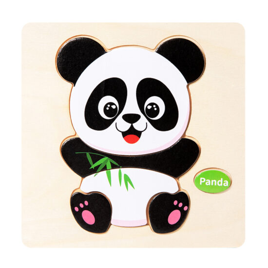 Children’s wooden puzzle for shape, animal, and transport matching