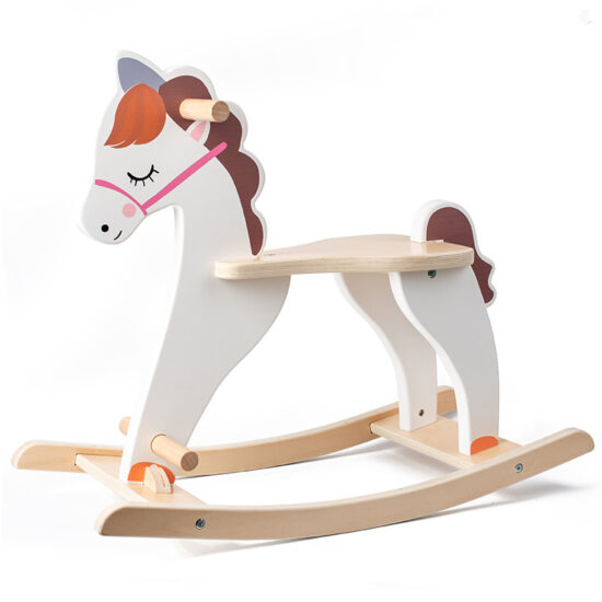 Wooden rocking horse toy for children
