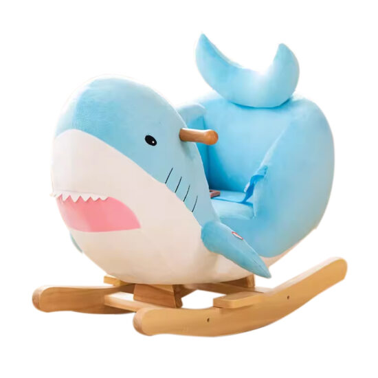 Wooden rocking horse toy for kids aged 2–6