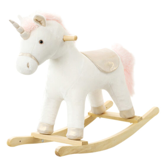 Wooden rocking horse toy for kids aged 2–6