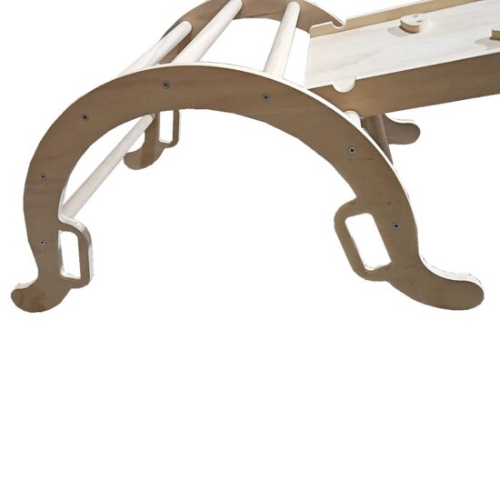 Wooden Multifunctional Triangle Climbing Ramp for Toddlers