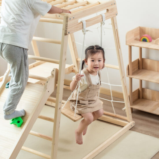 Montessori Wooden Climbing Set for Toddlers