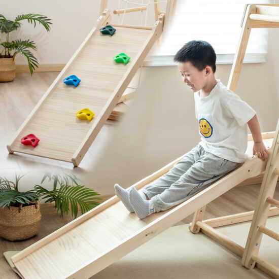 Montessori Wooden Climbing Set for Toddlers
