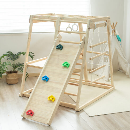 Montessori Wooden Climbing Set for Toddlers