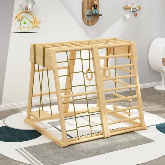 Montessori Wooden Climbing Toy Set for Kids