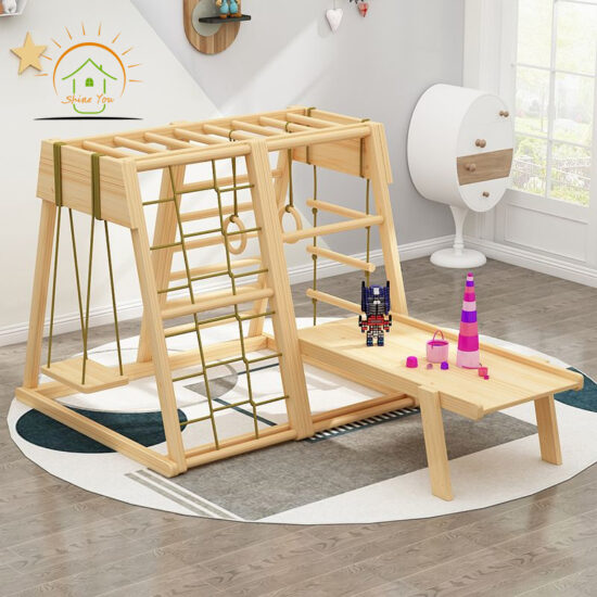 Montessori Wooden Climbing Toy Set for Kids