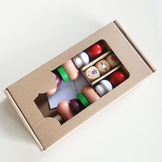 Wooden White Kitchen Toy Set with Toaster, Coffee Maker, Mixer