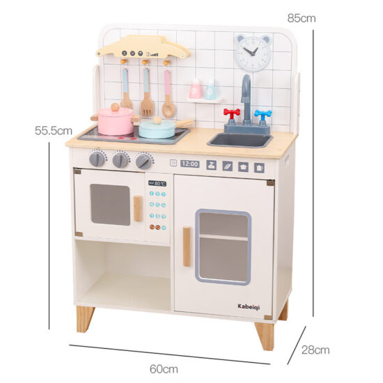 Wooden Japanese kitchen playset for boys and girls