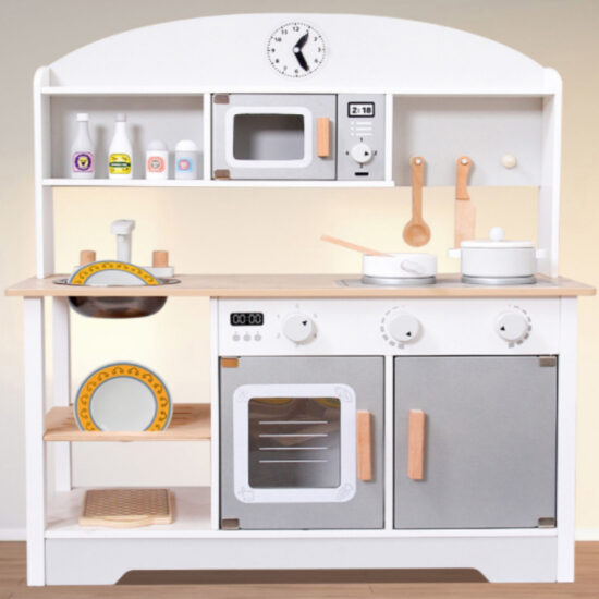 Wooden Japanese kitchen playset for boys and girls