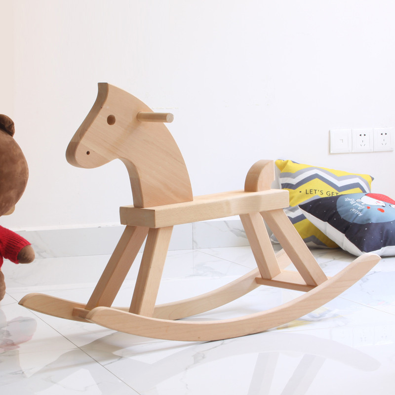 Krishna wooden Trojan rocking horse for toddlers