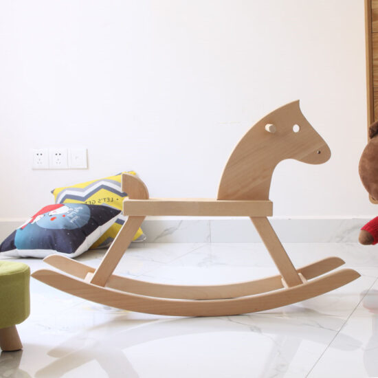 Krishna wooden Trojan rocking horse for toddlers