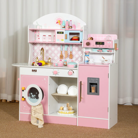 Wooden Kitchen Toy Set for Girls