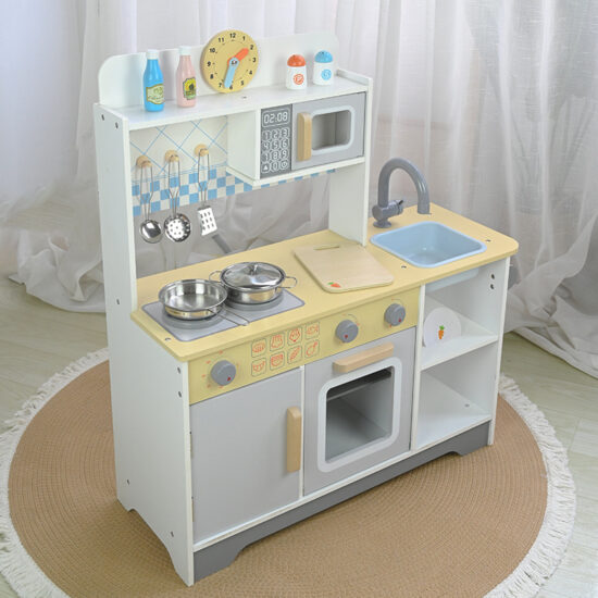Wooden Kitchen Toy Set for Girls