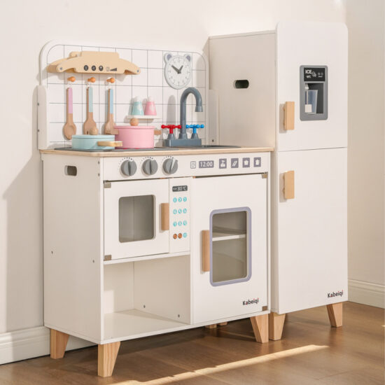 Wooden Pretend Cooking Kitchen Toy for Kids