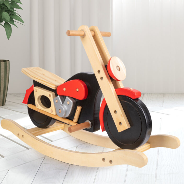 Wooden Rocking Motorcycle Toy for Babies