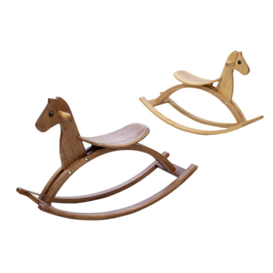 Nordic Wooden Rocking Horse for Kids
