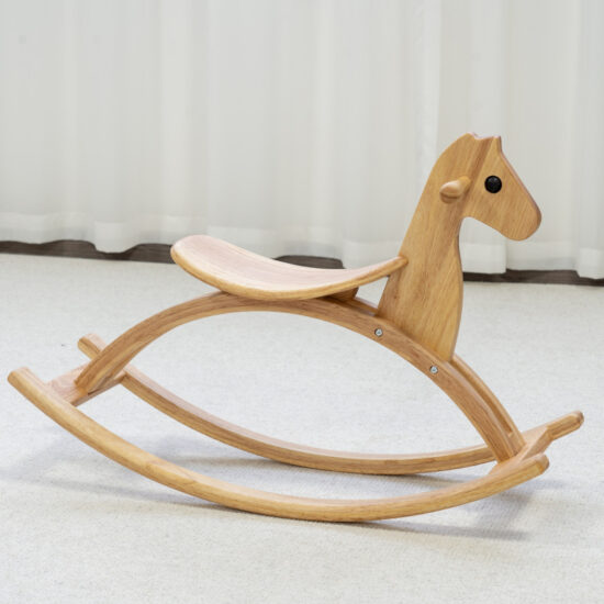 Nordic Wooden Rocking Horse for Kids