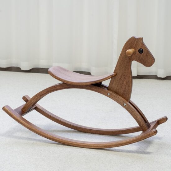 Nordic Wooden Rocking Horse for Kids