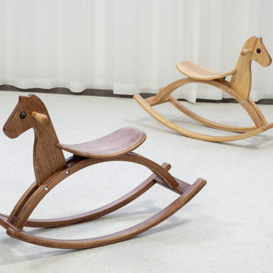 Nordic Wooden Rocking Horse for Kids