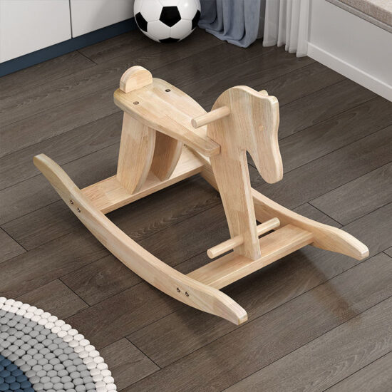 Wooden Rocking Horse for 1-Year-Olds