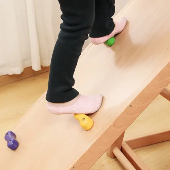 Natural Wooden Climbing Triangle Playground for Kids