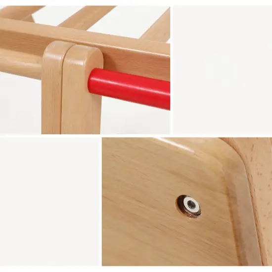 Natural Wooden Climbing Triangle Playground for Kids