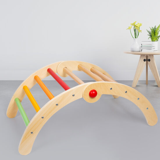 Foldable Wooden Climbing Frame for Toddlers