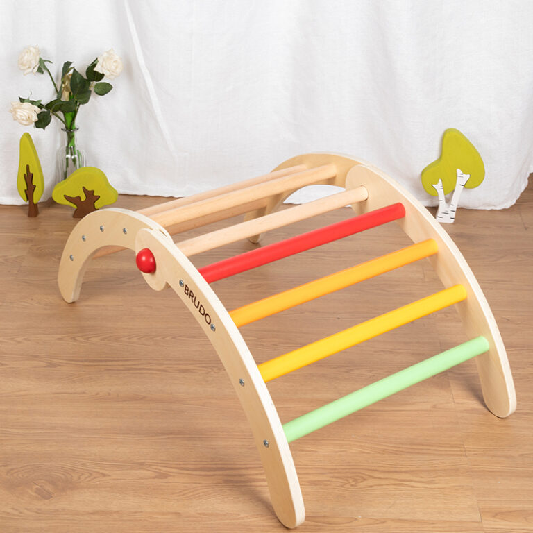 Foldable Wooden Climbing Frame for Toddlers