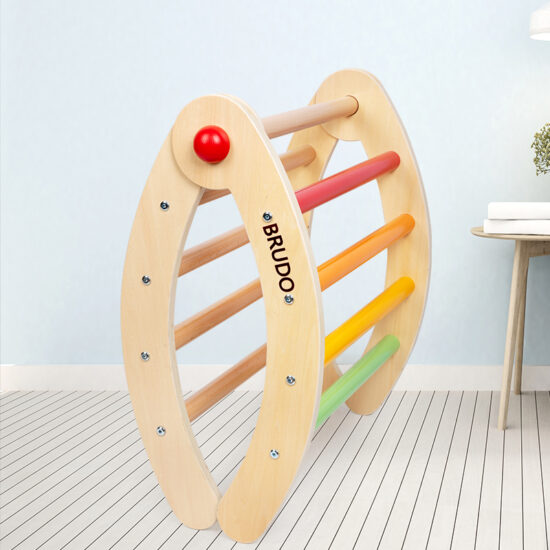 Foldable Wooden Climbing Frame for Toddlers