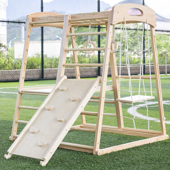 Montessori Wooden Climber Playset for Kids