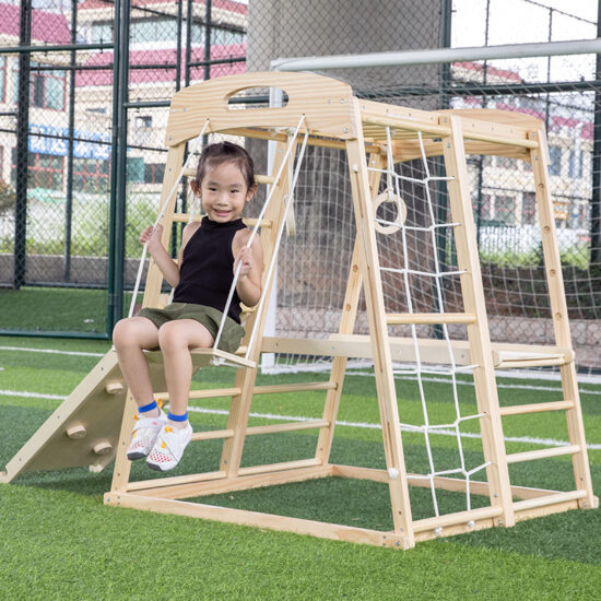 Montessori Wooden Climber Playset for Kids