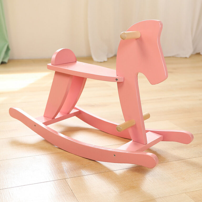 Baby wooden rocking horse photo prop