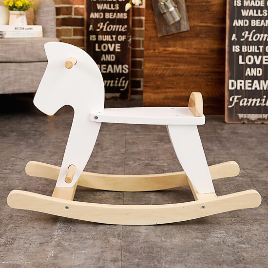 Baby wooden rocking horse photo prop