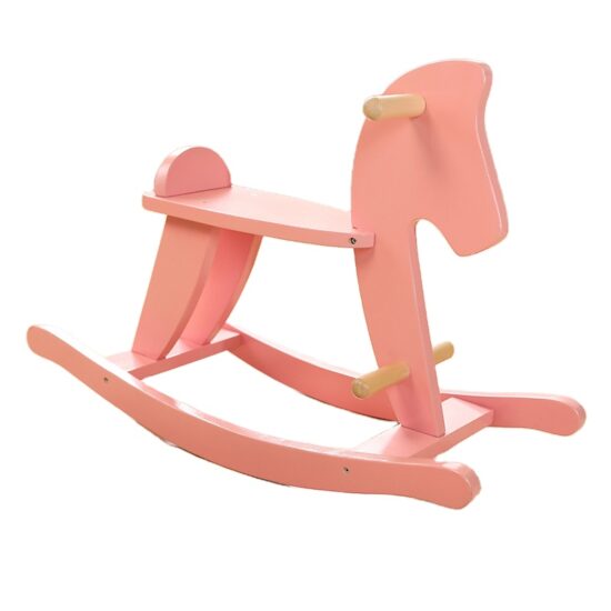 Baby wooden rocking horse photo prop