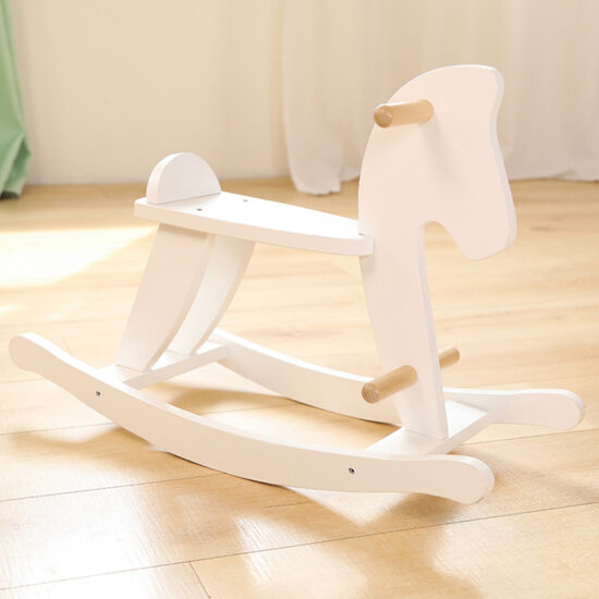 Baby wooden rocking horse photo prop